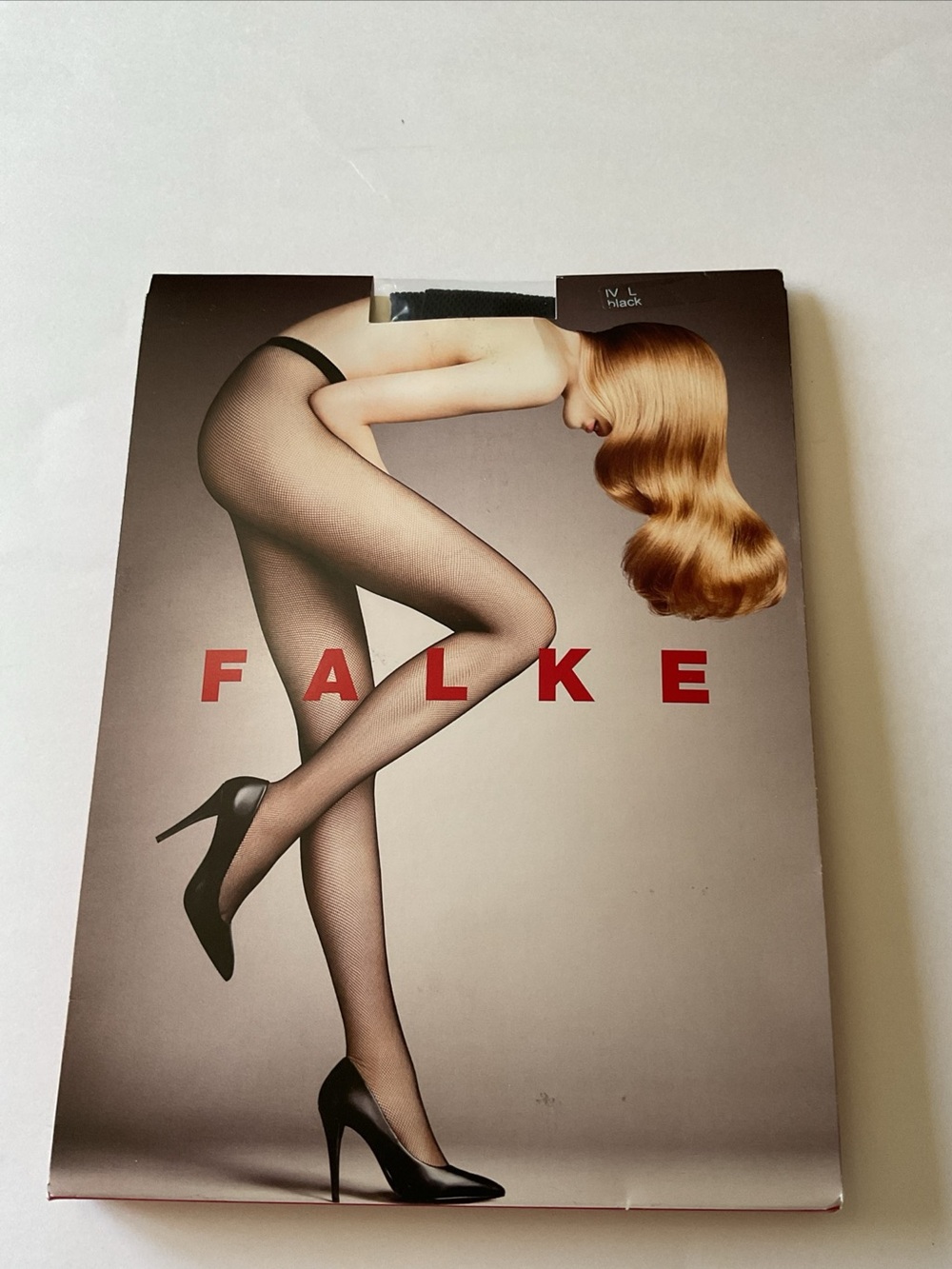 FALKE NET TIGHTS FISHNETS BLACK FISHNETS LARGE NWT - Picture 8 of 10